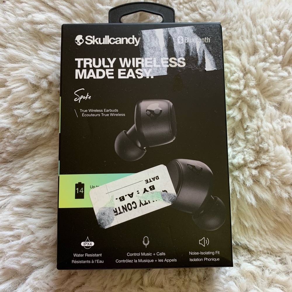 Skullcandy Black Wireless Earbuds